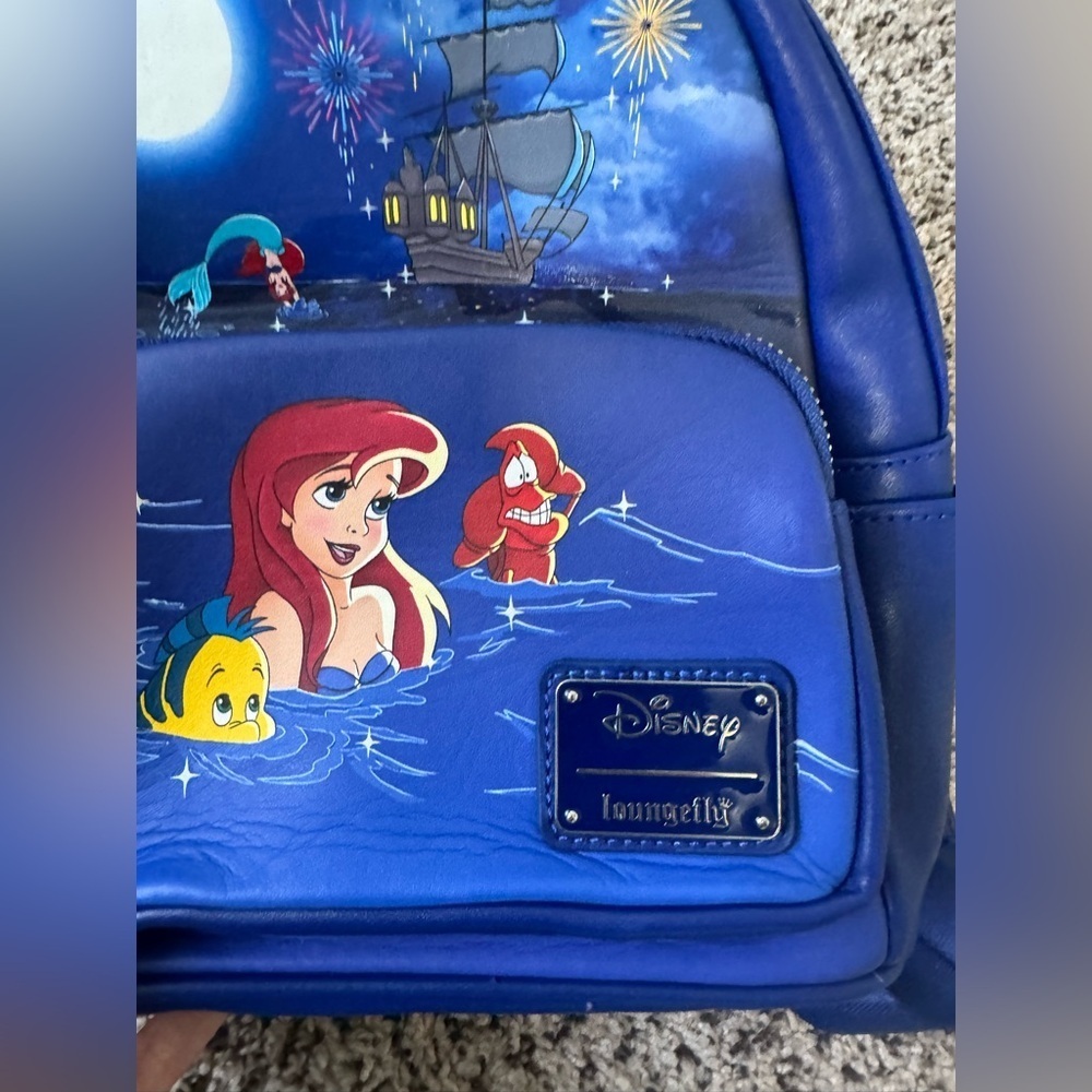 Loungefly Blue Disney Backpack - Picture 4 of 11